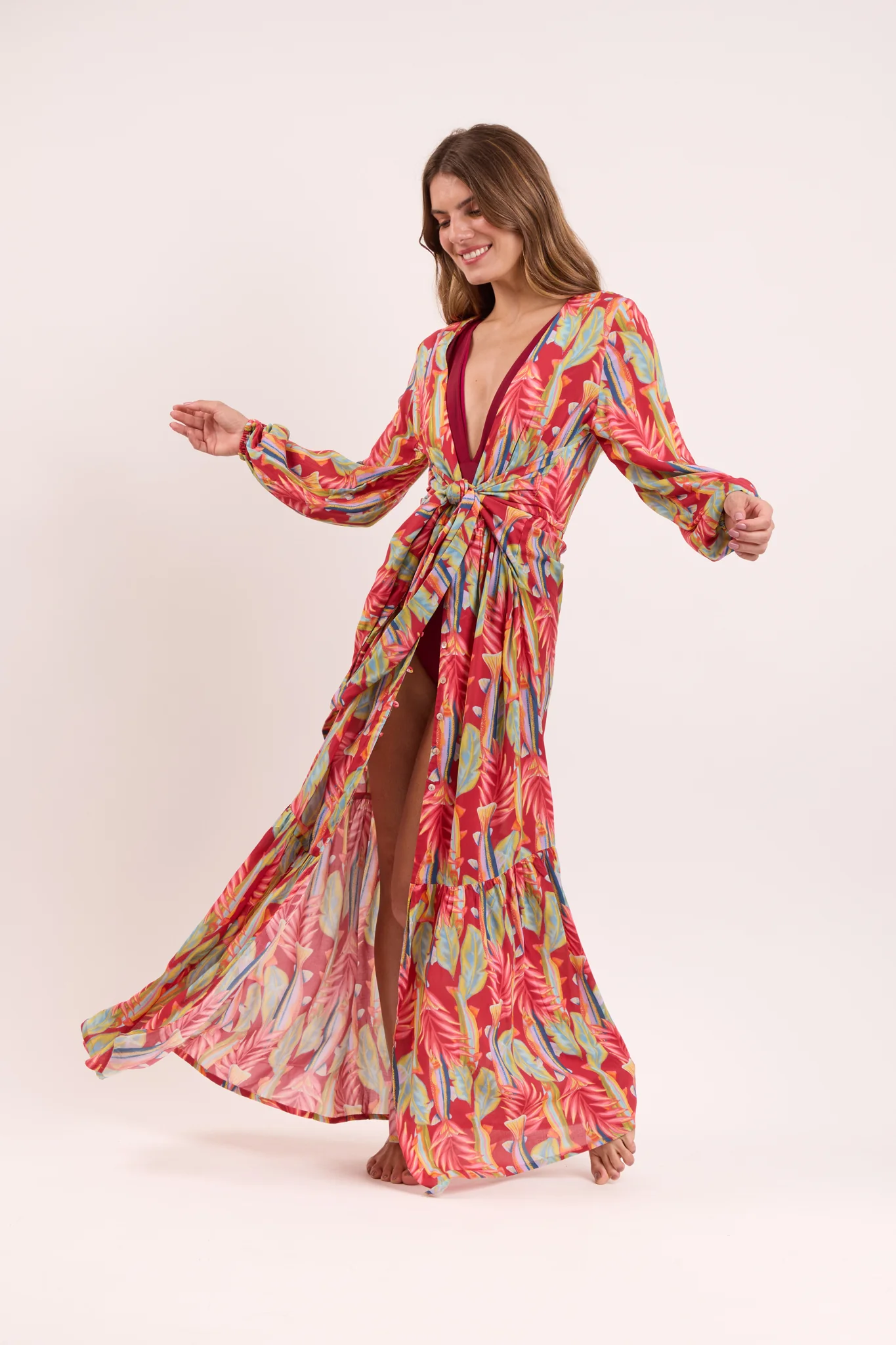 Sea-Bloom Long Dress Verona – Image 6