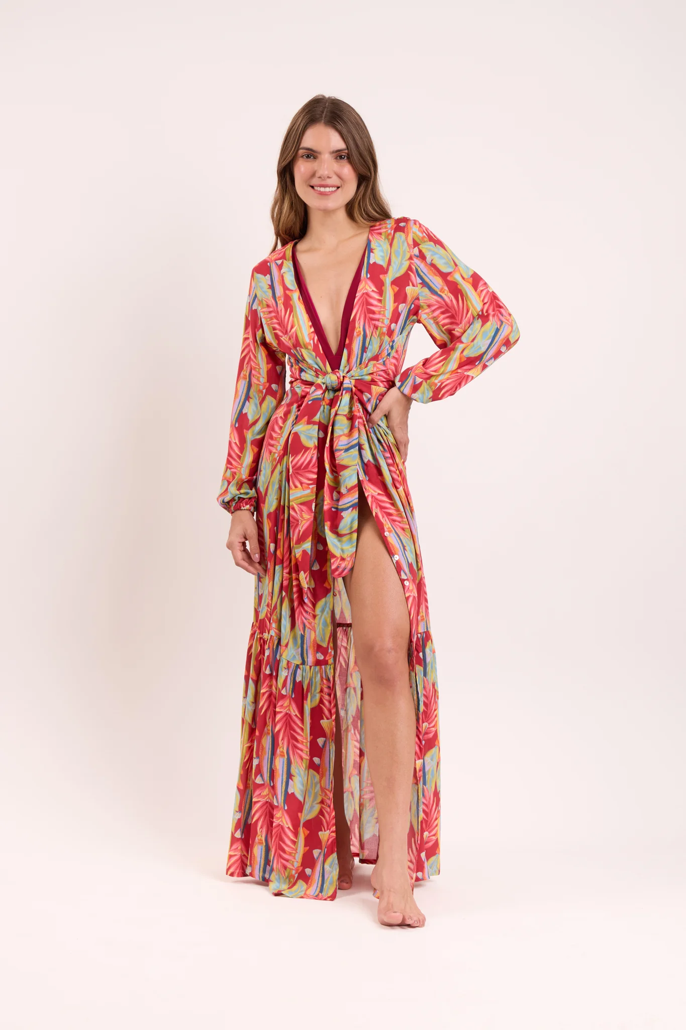 Sea-Bloom Long Dress Verona – Image 5