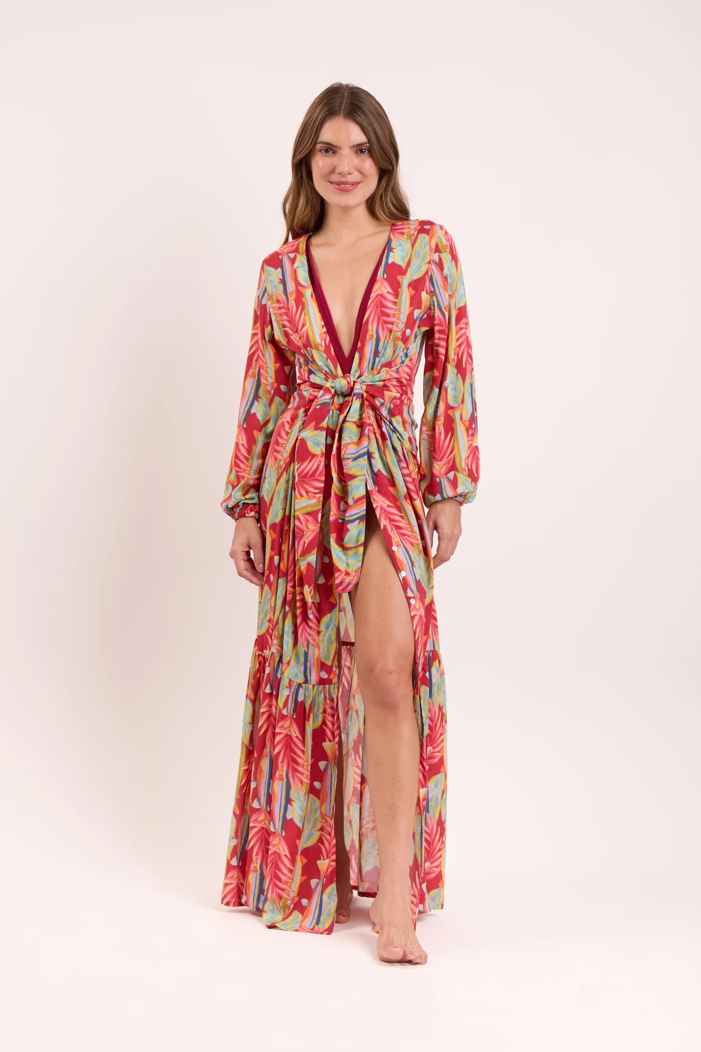 Sea-Bloom Long Dress Verona – Image 2