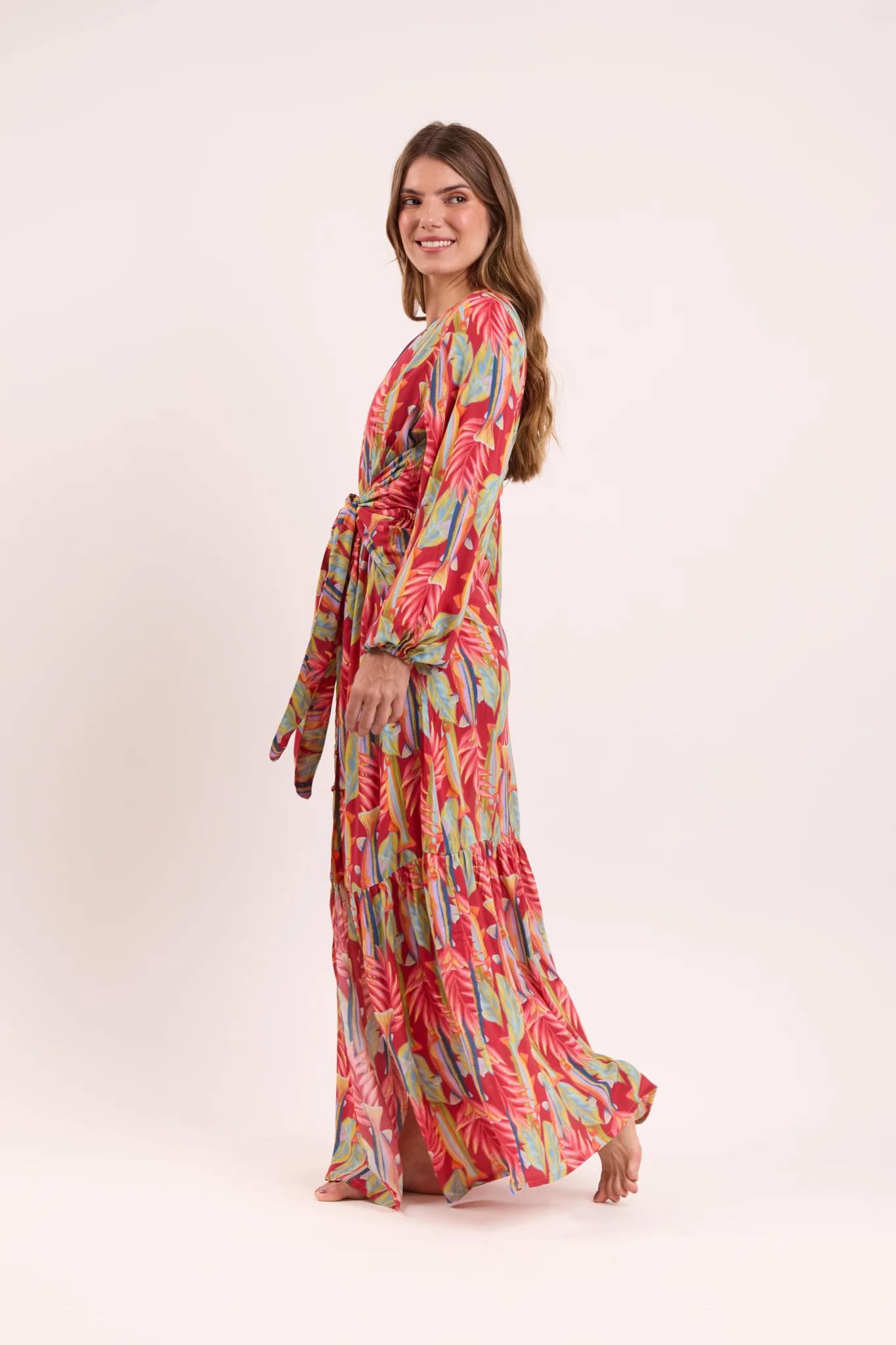 Sea-Bloom Long Dress Verona – Image 3