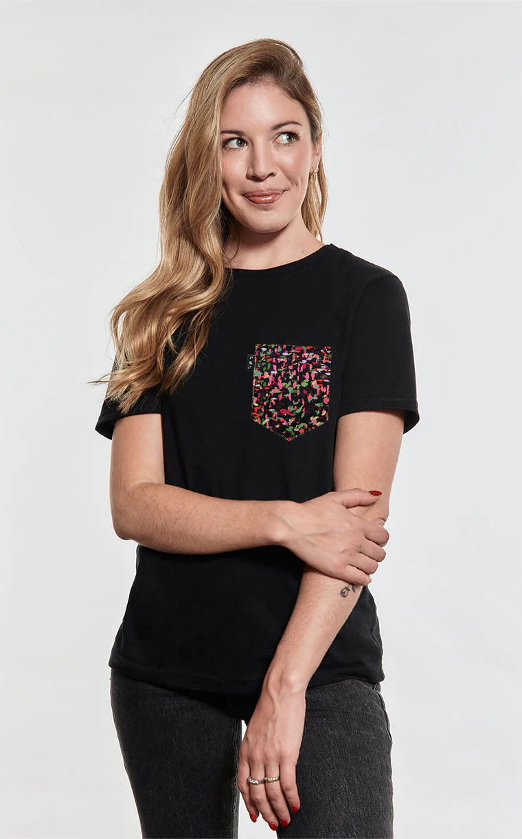 T-shirt coupe Boyfriend à poche Douceur – Image 4