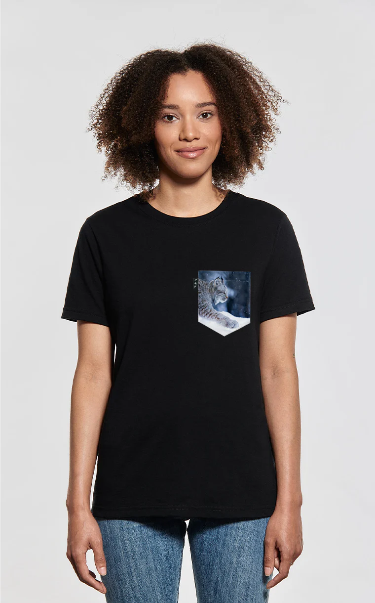 T-shirt coupe Boyfriend à poche Star Lynx – Image 4