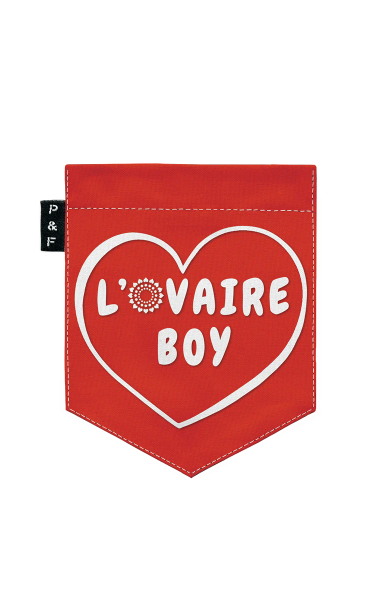Tote Bag à poche L'ovaire boy rouge – Image 3