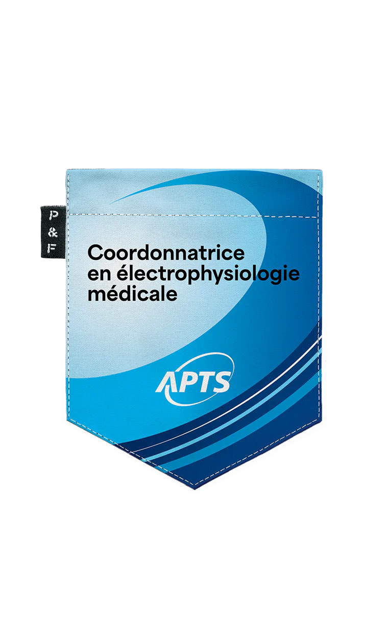 T-shirt coupe Boyfriend à poche APTS - Coordonnatrice en électrophysiologie médicale – Image 3